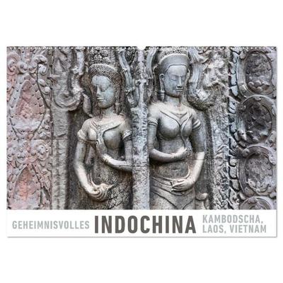 Geheimnisvolles Indochina Kambodscha, Laos, Vietnam (Wandkalender 2026 DIN A2 quer), CALVENDO Monatskalender