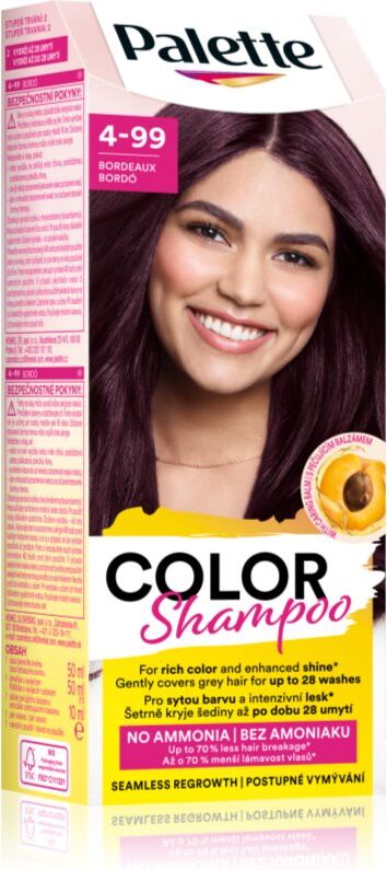 Schwarzkopf Palette Color Shampoo shampoing colorant teinte 4-99 Bordeaux 50 ml