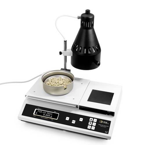PCE Instruments Feuchtebestimmerwaage PCE-UX 3011 |Wägebereich 220g |Heiztemperatur 180°C |GLP-Datenverwaltung