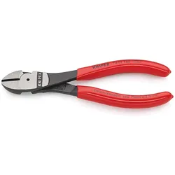 KNIPEX Kraft-Seitenschneider, Schwarz atramentiert, mit Kunststoff überzogen