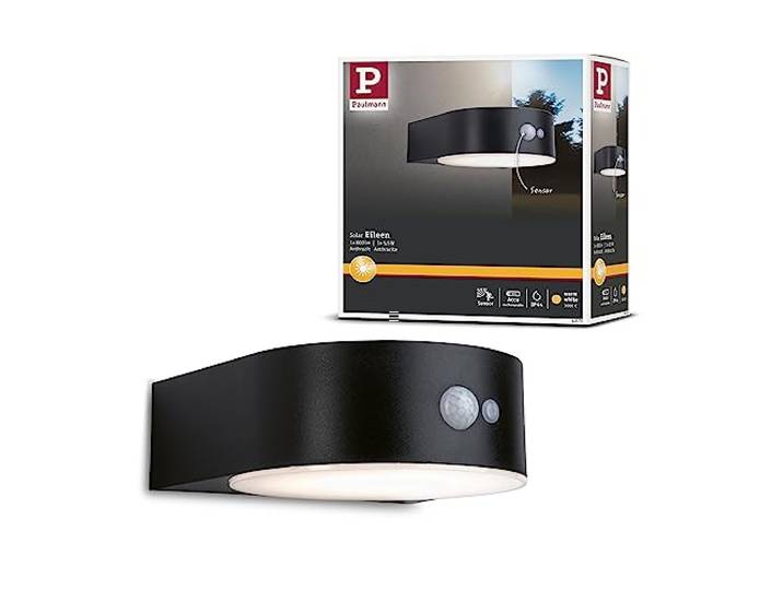 Paulmann Solar LED-wandarmatuur voor buiten Eileen 3000K zwart