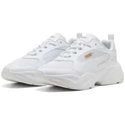 PUMA Cassia 2.0 Plateau Sneaker Damen 02 - PUMA white/PUMA gold/PUMA white 37.5