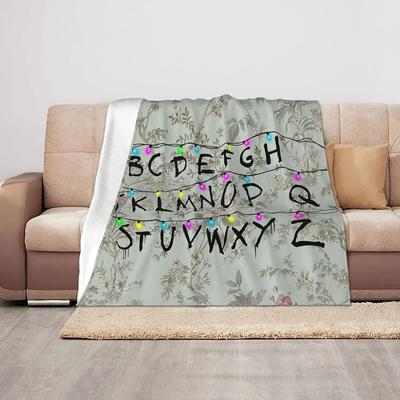 Uplift Picks Alphabet Lore Flannel Throw Blanket Soft Lightweight Cartoon Sofa Blanket 10 150x125 Cm (50x60 Inch)