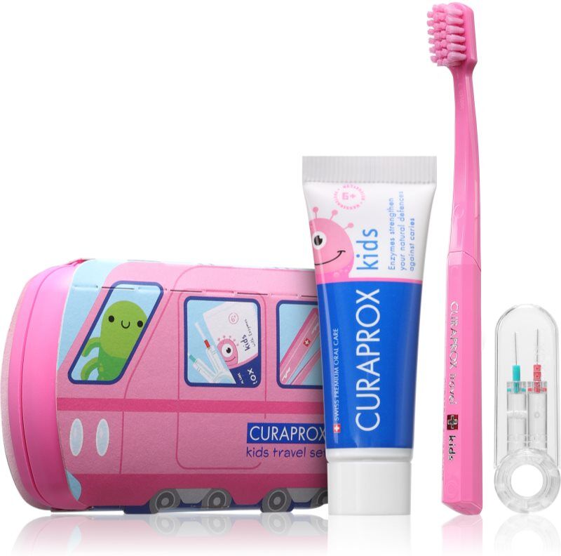 Curaprox Kids Travel Set Kit de voyage dents, langue et gencives pour enfant 1 pcs