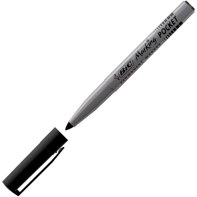 BIC MARKING Märkpenna Marking™ Pocket 1445, permanent märkpenna, linjebredd på 1,1 mm