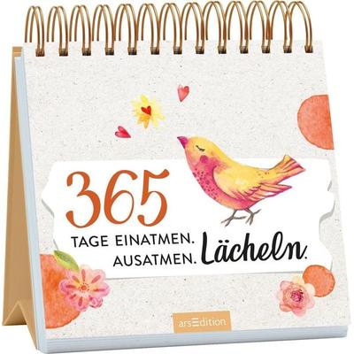365 Tage einatmen. Ausatmen. Lächeln., Gebundene Ausgabe von , arsedition, 978-3-8458-6642-0