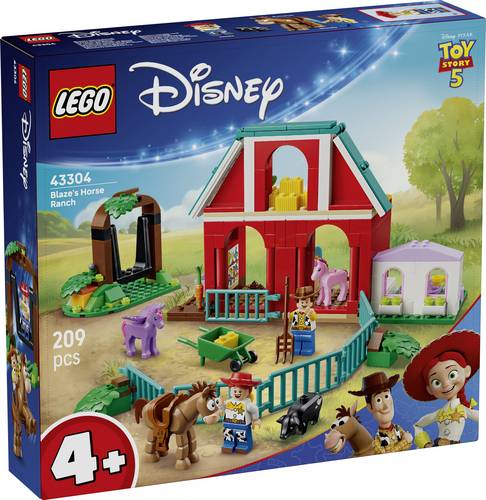 6589993 LEGO DISNEY Toy Story 5 Blazes Pferderanch (43304) Bauset mit Scheune, Spielset mit Woody und Jessie