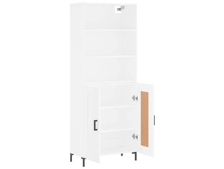 VIDAXL - Armoire haut intérieur Buffet haut - Blanc - 69 5x34x180 cm - Bois d'ingénierie 417237 Assemblage requis