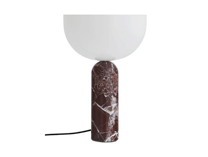 Edle Marmor Design Tischlampe „Kizu“, verschiedene Grössen Rosso Levanto Marmor NEW WORKS