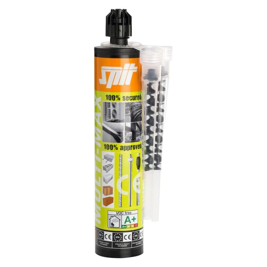 Csdk SL Spit Befestigung 060040 Multi-Max PLUS Injektionsmörtel 280 ml (inkl. 2 Mischdüsen CM12L) (2 Stk.) (3439510600405)