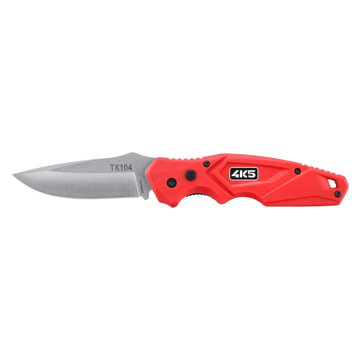 4K5 Robustes Klappmesser mit satinierter Klinge (8.10 cm) (600.104A)