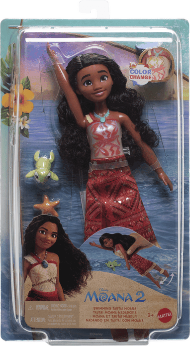 Moana Feature Core Action Figure by Mattel for Kids, 6-Inch Tall, Authentic Disney Character, Poseable Limbs, Perfect for Imaginative Play