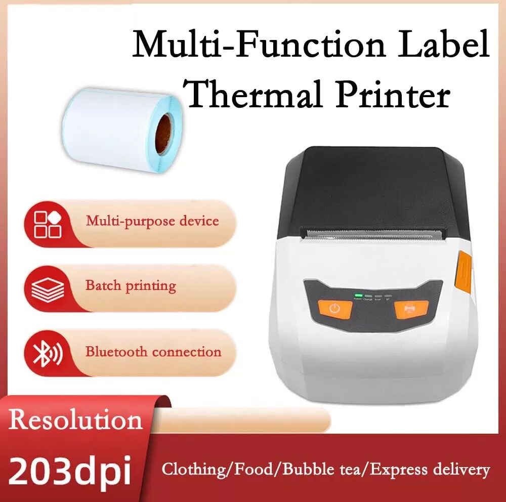 INF 58mm Tragbarer Thermobondrucker - USB & Bluetooth Konnektivität