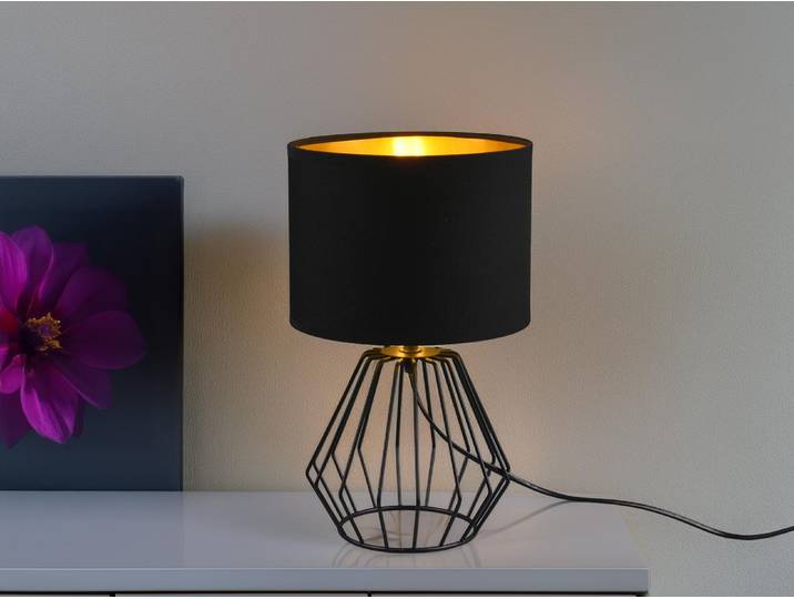 Trio - Tischlampe CHUCK - Schwarz - 20x20x34 cm