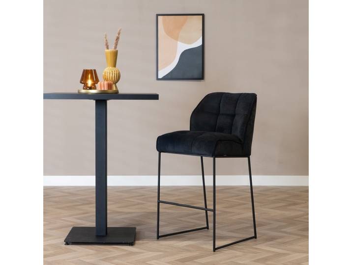 Scandinavische barkruk Jelle zwart 82 cm