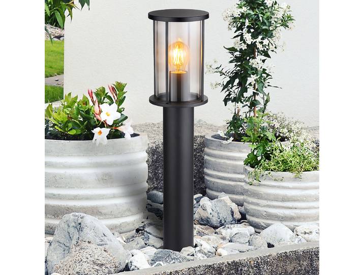 Borne lumineuse 60cm Transparent/Noir