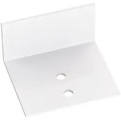 Abschlusswinkel Haltewinkel Alu weiß - für Deckprofil und Universalprofil 10 mm