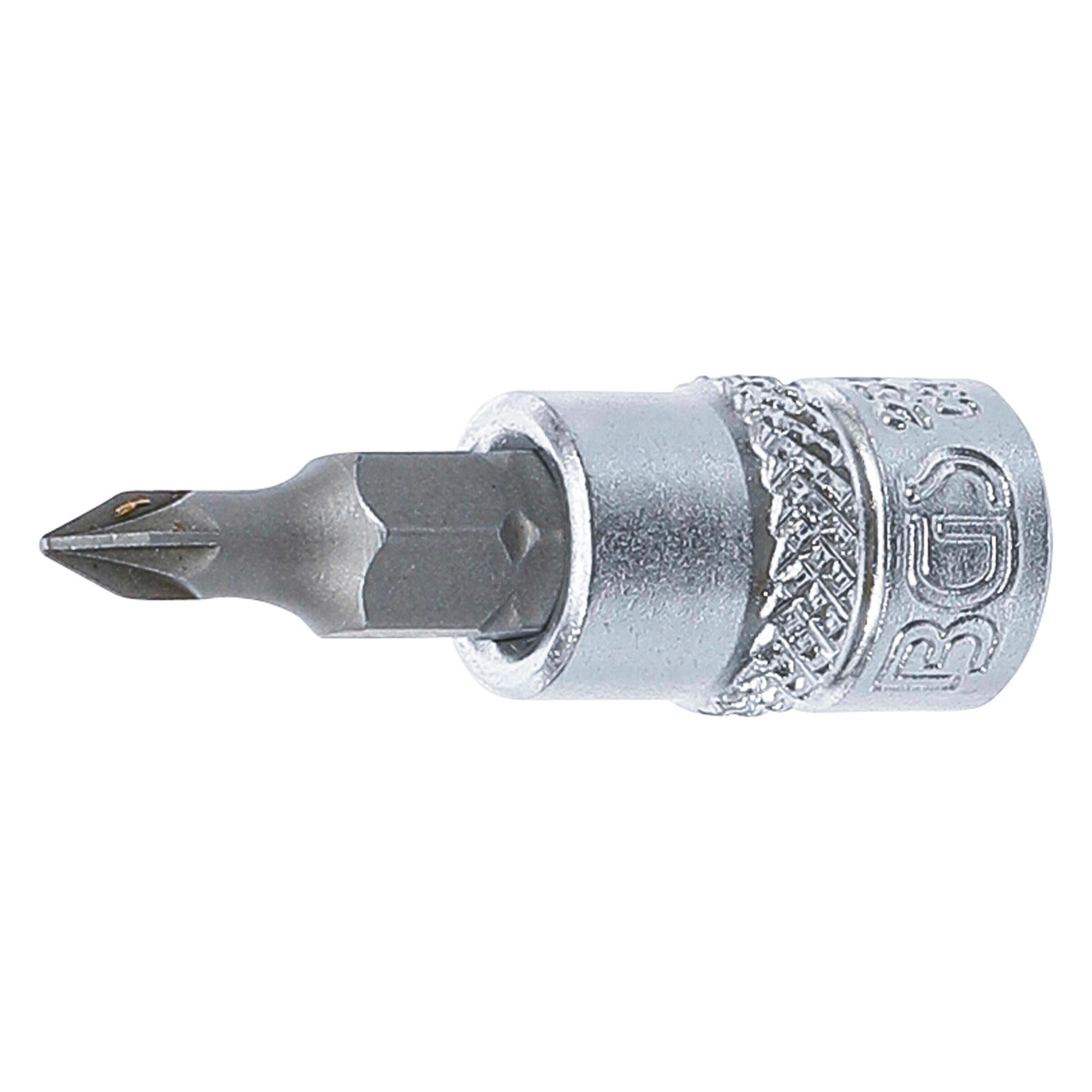 BGS Bit-Einsatz Antrieb Innenvierkant 6,3 mm (1/4") Kreuzschlitz PZ0 (Innenvierkant) (2505)