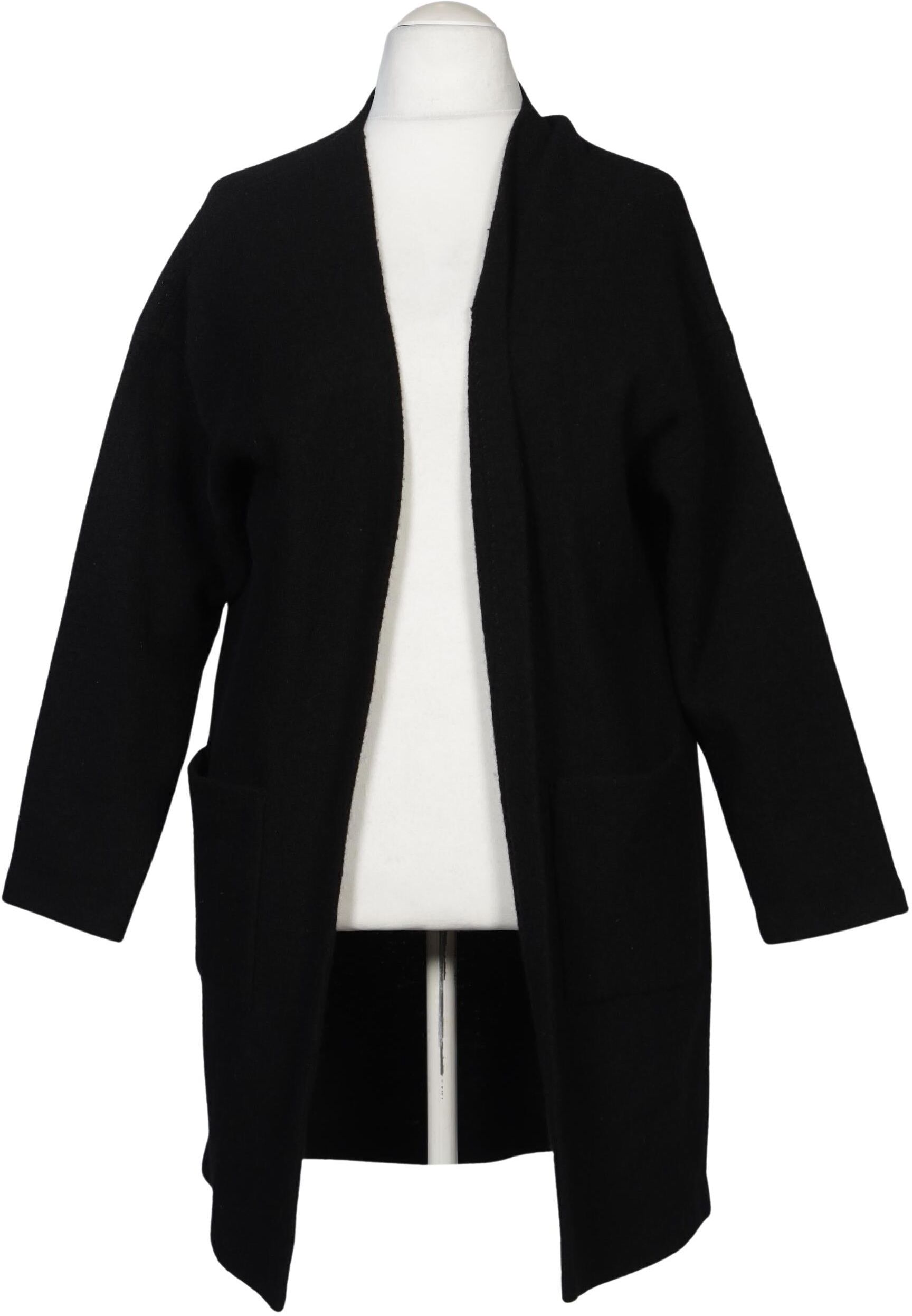 Selected Damen Strickjacke, Schwarz, Gr. XL, Wolle - Second Hand