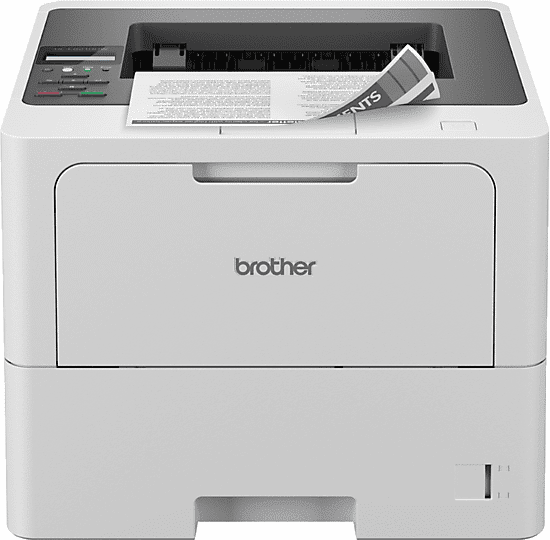 Impresora láser - Brother HL-L6210DW, Monocromo, Dúplex Automático, Red Cableada y WiFi, Blanco