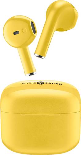 Cellularline In Ear Headset Bluetooth, Kabellos Gelb Ladecase