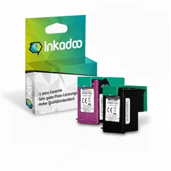 Inkadoo, Druckerpatrone, Kompatibel zu HP N9J72AE / 301 Druckkopfpatrone