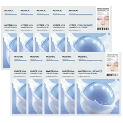 Mediheal, Gesichtsmaske, - Hyper Hyaluronate Mask - 10pcs (370 g)