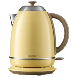 Buydeem Teapot Electric Kettle, model K640, color Mellow Yellow, EU, Wasserkocher, Gelb