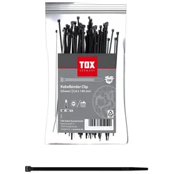 TOX Kabelbinder Clip 3,6 x 140 mm schwarz