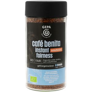 GEPA Kaffee Cafe Benita Instant Fairness, entkoffeiniert, BIO, löslicher Kaffee, 100% Arabica, 100 g