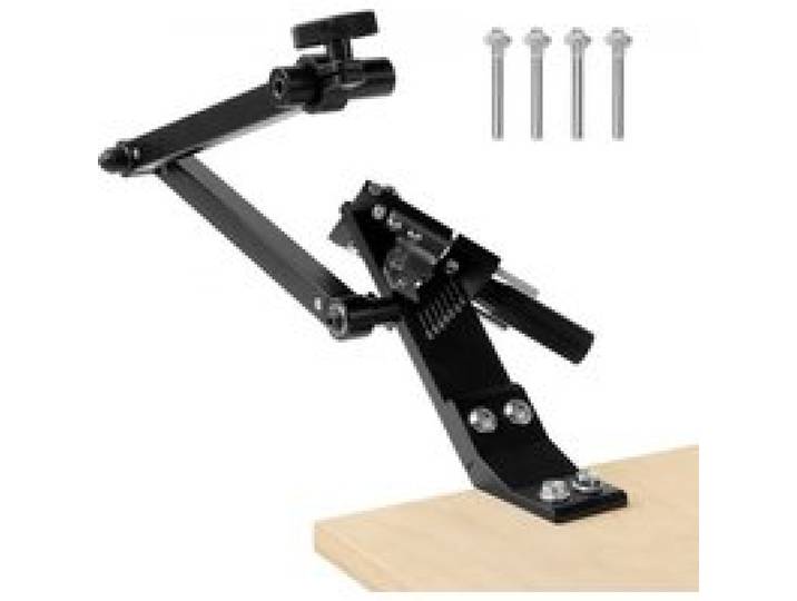 VEVOR Rasenmäher Klingenschärfer, 15°-45° verstellbar, Messerschärfer für Rasenmäher mit 4 Adapterstiften, Kugellagerdesign und 25 mm vergrößertem Griff, zur Verwendung mit Winkelschleifer