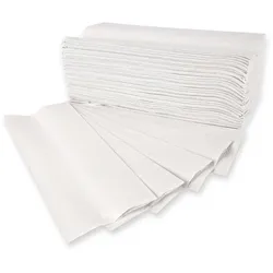 HYGOCLEAN Papierhandtuch 1-lagig "Recycling" gelegt, C-Falzung Weiss 3648 Blatt 25x32 cm