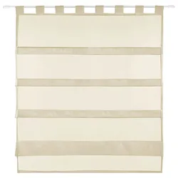 Bestlivings Sky Gardine Raffoptik Schlaufe 90 x 110 cm beige
