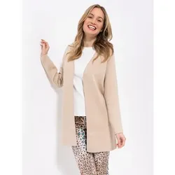 ANNI FOR FRIENDS Longcardigan, Alina Herzstickerei Länge ca. 78cm hüftbedeckend