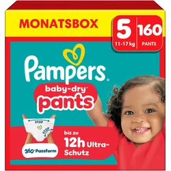 Pampers Baby-Dry Pants (Gr. 5, Monatsbox, 160 Stk.)