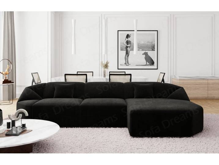 Stoff Ecksofa Cabrera L-Form Kurz