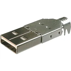 USB AG-KV - USB-Stecker, Serie A, gerade, Länge 13,3mm