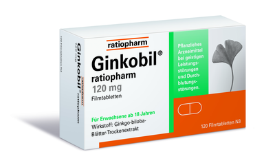 ratiopharm GmbH GINKOBIL-ratiopharm 120 mg Filmtabletten 120 St 06680881