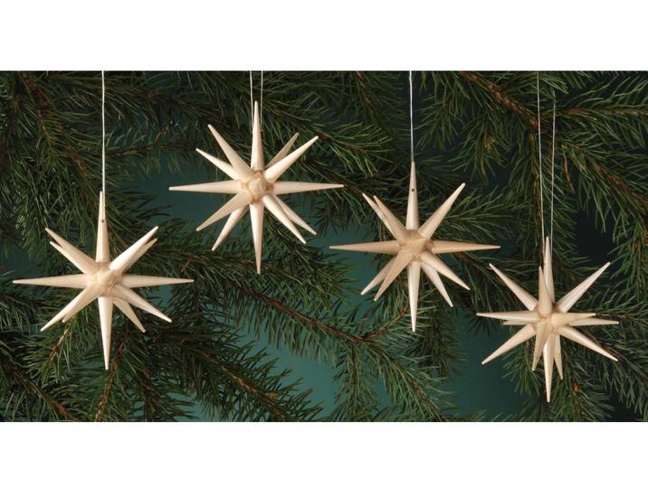 Christbaumschmuck ALBIN PREISSLER Handwerkskunst aus dem Erzgebirge , beige (natur), Ø:10cm, Holzwerkstoff, Weihnachtsbaumschmuck, Christbaumschmuck, Weihnachtsdeko aus Holz