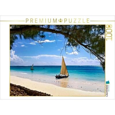 CALVENDO Puzzle Paradies auf Erden Sansibar | 1000 Teile Lege-Größe 64x48cm Foto-Puzzle für glückliche Stunden