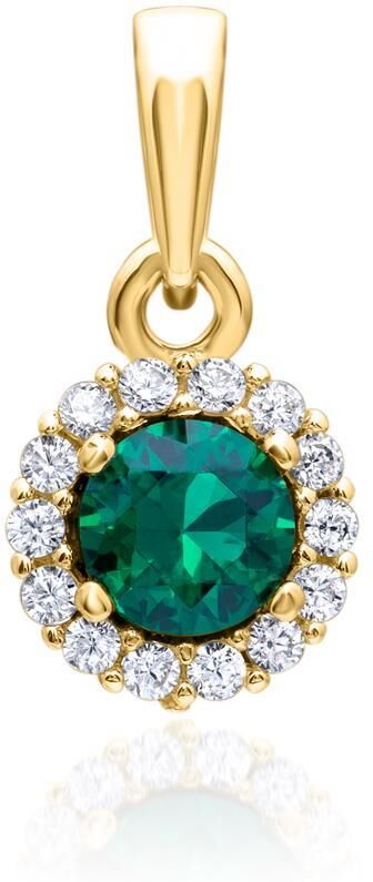Unique 375er Gold Kette mit Zirkonia gold