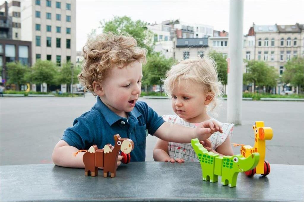 SCRATCH Magnetische dieren op wielen – Safari
