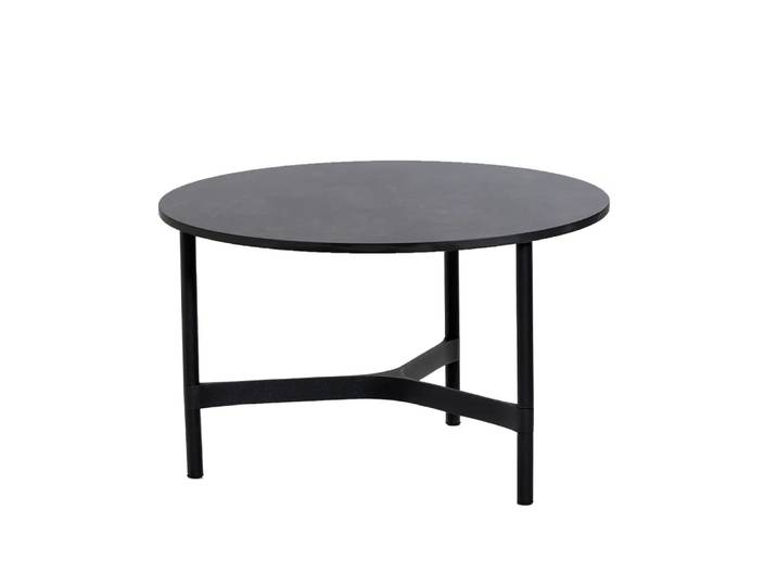 Cane-line Twist salontafel medium Ø70 cm Dark grey-lava grey