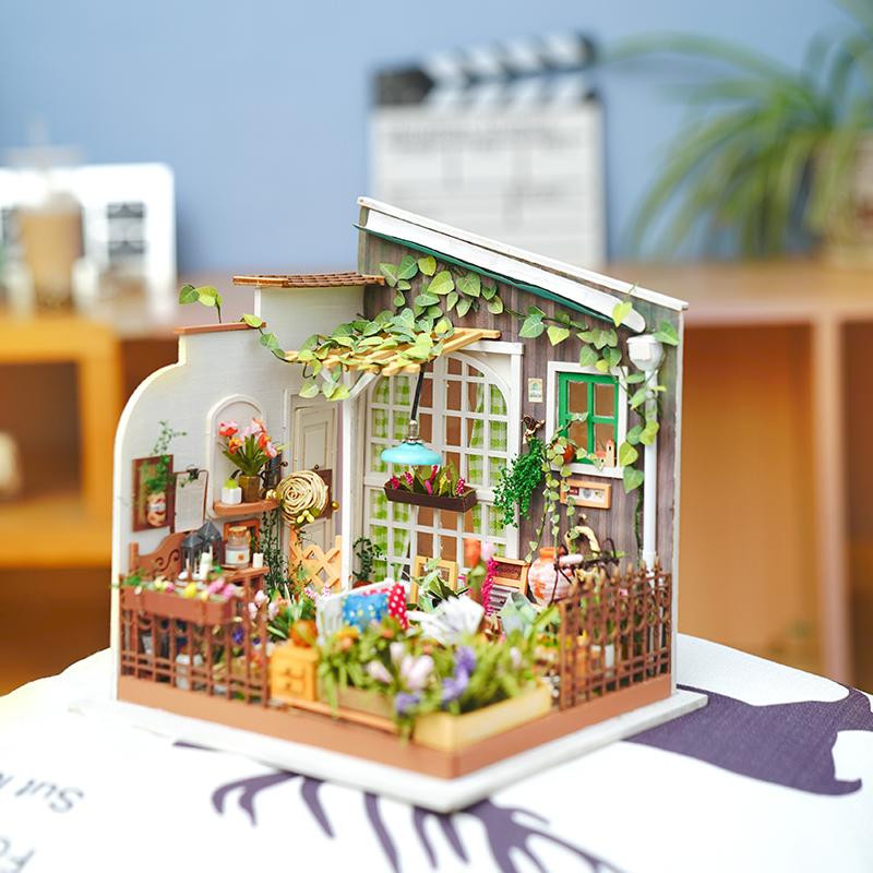 Robotime Poppenhuis bouwpakket miniatuurhuis zelfbouwmeubels