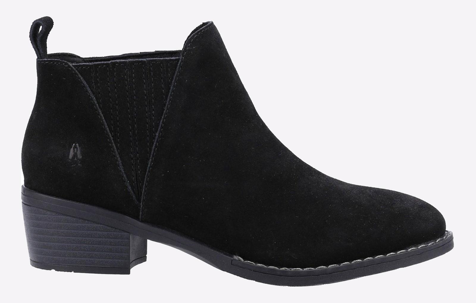 Hush Puppies Isobel Leren Dames Zwarte Laarzen