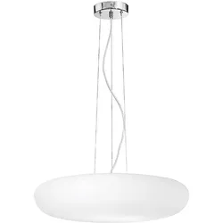 ROSSINI ILLUMINAZIONE GLENN Deckenaufhängung aus satiniertem weißem geblasenem Glas E27 75W IP20 - Rossini Group - Elegante Hängeleuchte