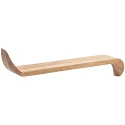 FineBuy, Regal, Wandregal FB74702 Massivholz Braun 60cm (20 x 60 x 36 cm)