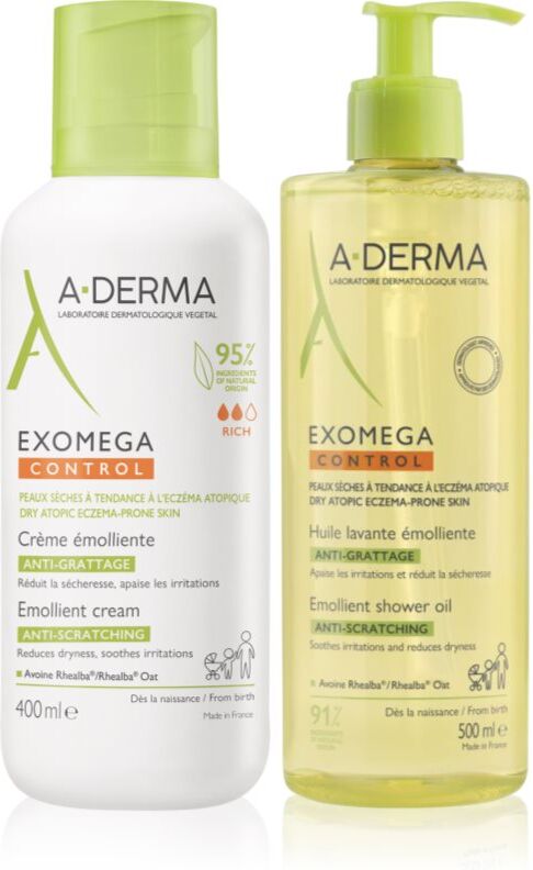A-Derma Exomega ensemble pour peaux sèches à atopiques