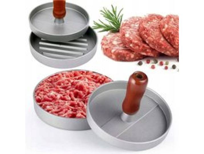 Metalen Burgerpers voor vleeshamburgers, schnitzels, patty maker, moderne, praktische, betrouwbare, compacte, strakke ontwerp, eenvoudig, multifunctioneel, dagelijks keukenkookgereedschap,