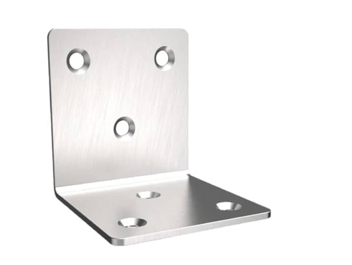 8 Stück Dicke Edelstahl-L-Halterung, 90°-Regal Möbelverbindung, Stahlkonstruktion, Eckstütze, Hardware-Halterung(50PCS)